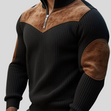 Kortez – Ležerni Pleteni Pulover s Poluzipom