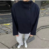 Sanja - Luksuzni kratki kaput s dvostrukim kopčanjem