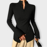 Michiko – Elegantna Slim Fit Pletena Majica