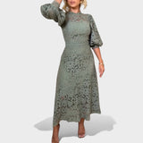 Maja - Čipkastu Haljinu S Lanterne