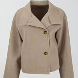 Sanja - Luksuzni kratki kaput s dvostrukim kopčanjem