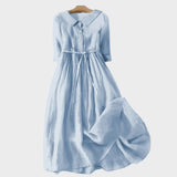 Ena - Ljetna haljina s vezicom u struku