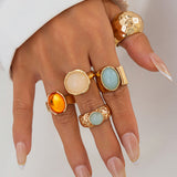 Set otvorenih prstenova sa strasom