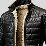 Karlo – Crna Prošivena Jakna Sa Sherpa Podstavom