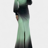 Silviana Maxi Haljina Ombre s Otkritim Ramena